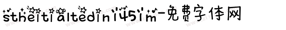 stheiti altedin1451m字体转换